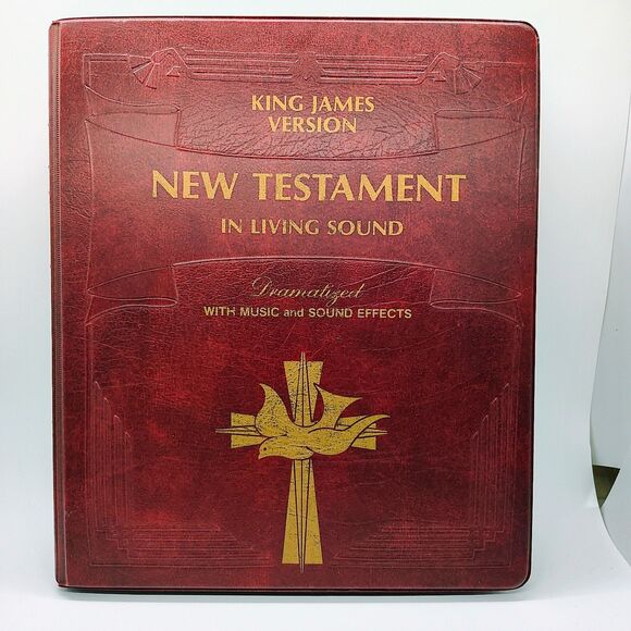 King James Version The New Testament 'In Living Sound' 12 cassette set - Picture 1 of 6